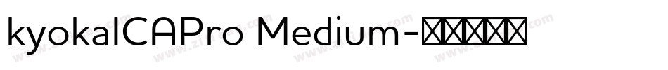 kyokaICAPro Medium字体转换